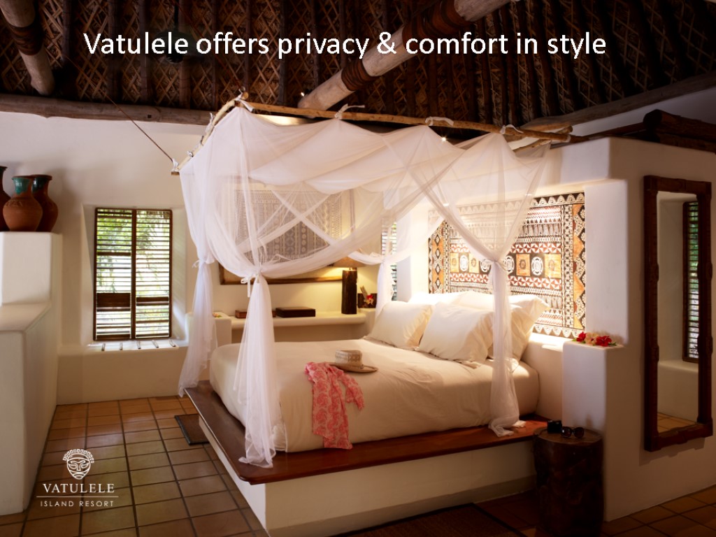 Vatulele offers privacy & comfort in style